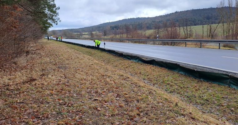 2026 Aufbau Amphibienschutzzaun